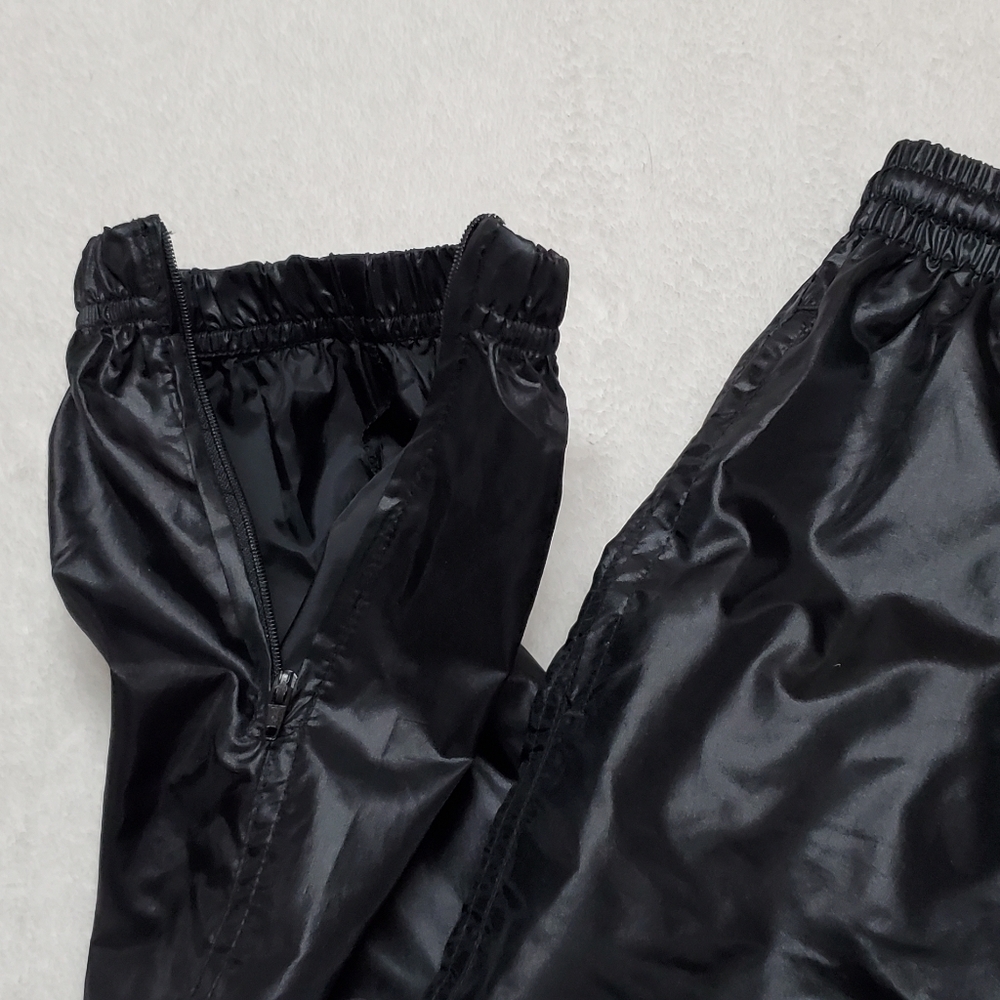 Rare Vintage 90s SJB Sport Black Waterproof High Rise Jogger Parachute Pants S - Picture 7 of 12